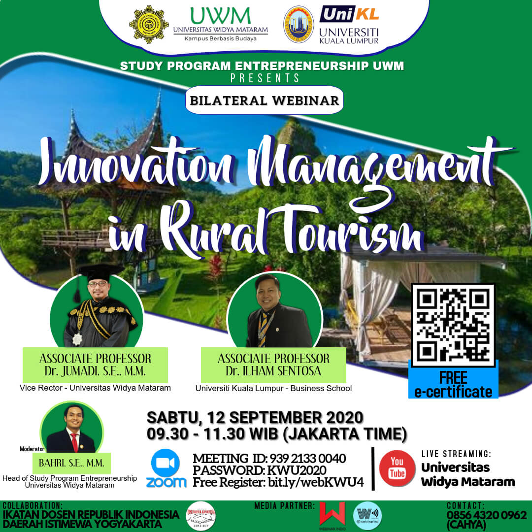 Bilateral Webinar “Innovation Management in Rural Tourism”